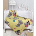 Плед флисовый Мона Лиза Teddy путешественник 150х200