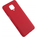 Чехол-накладка для Xiaomi Redmi Note 9S/9 Pro красный, Microfiber Case, Borasco