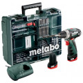 Дрель-шуруповерт METABO PowerMaxxBSBasicSet (600080880) 2x2Ач 34Нм 0-360/0-1400об/мин мет10мм де