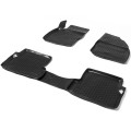 Коврики салона AutoFlex для Lada Priora 2007-2018/ВАЗ 2110-12 1995-2009, полиуретан, с перемычкой, 4 шт., 99060003001