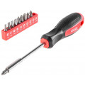 Набор инструментов Hammer Flex 601-035 (9пр.) + отвертка Hammer Flex 601-036 с набором бит