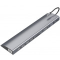 Адаптер Bakeey 11 в 1 USB-C- с 3хUSB 3.0 / USB 2.0 / портом Type-C PD / 4K HD Displayport / mini jack / VGA / RJ45 / картридер