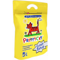 Наполнитель PrettyCat комкующийся для кошачьих туалетов Cупер белый с ароматом ванили 4,2 кг (5 л)