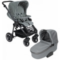 Teutonia Bliss - универсальная коляска 2 в 1 Graphite (WHL3 HB) 6055 Slate серый эко-кожа с ручным тормозом