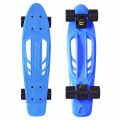 Y-Scoo Skateboard Fishbone с ручкой 22" - скейтборд с ручкой и сумкой Blue-black
