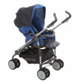 BabyLux Carita 205S (8 колес) - прогулочная коляска Led blue голубая