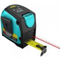Рулетка JCB, автостоп, двусторонняя шкала, двухкомпонентный корпус, 8м