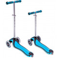 Y-Scoo RT Globber My free Seat 5 in 1 - детский самокат Blue с подножками и блокировкой колес