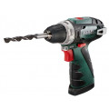 Аккумуляторная дрель METABO POWERMAXX BS (600080960) 10.8В 3x2.0Ач LiION 10мм 0-360/0-1400об/мин 34/17Нм кей