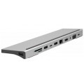 Адаптер Bakeey 11-в-1 USB-C с 3 USB 3.0 / USB-C / 87 Вт Type-C с зарядкой для PD / 4K HD-дисплеем / VGA / RJ45 / mini jack / картридер