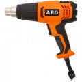 Фен технический AEG HG 600 VK 2000Вт 90-600С 300-500л/мин в кейсе +насадки