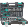 Набор инструментов Stels 14108 1/2'' 1/4'' CrV пластиковый кейс 69 пр.