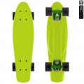 Y-Scoo Fishskateboard 22" - скейтборд с сумкой Lime-black