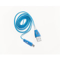 Кабель Prolike USB Micro 5 pin AM-BM с индикацией заряда, 1,2 м, синий