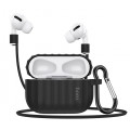 Чехол HOCO 3 в 1, противоударный, для наушников Apple Airpods 3 / Airpods Pro, черный