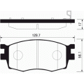 Колодки тормозные для HYUNDAI ix35/KIA Sportage III /Type MANDO