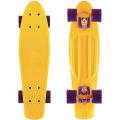 Y-Scoo Big Fishskateboard 27" - скейтборд с сумкой Yellow-dark Purple
