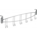 Планка с 6-ю крючками Onda, Polytherm 55*4*11, Metaltex