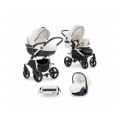 Tutis Zippy New To-To - коляска 3 в 1 на белой раме молочныйшоколад