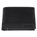 Портмоне Zippo с защитой от сканирования RFID, цвет чёрный, натуральная кожа, 12×2×9 см