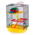 Клетка InterZoo G-017 TEDDY II COLOR + PLASTIC (360х240х540мм) для грызунов прут цветной