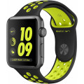 Умные часы Apple Watch Series 2 Nike+ (38мм), серые с черно-салатовым ремешком Умные часы Apple Watch Series 2 Nike+ (38мм), серые с черно-салатовым ремешком