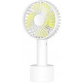 Вентилятор портативный Xiaomi SOLOVE manual fan Micro Usb, белый/желтый
