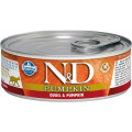 Консервы для кошек Farmina N&D PUMPKIN, перепел с тыквой, 80г*12шт.