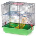 Клетка InterZoo G-008 TEDDY I COLOR + EQUIPMENT (360х240х360мм) для грызунов прут цветной