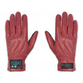 Перчатки-гарнитура hi-Call Leather, красные (М) Перчатки-гарнитура hi-Call Leather, красные (М)