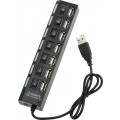 7-портовый концентратор Cwxuan USB 2.0 , черный