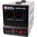 Стабилизатор напряжения QE Stabilia 2000 однофазный, цифровой 220В 2000ВА вх.:140-270В