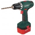 Аккумуляторная дрель METABO BS 12 (602194880) NiCd 12.0В 2x1.7Ач 10мм 0-350/0-1200об/мин 17/35Нм кейс + набо