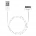 Дата-кабель USB с разъемом 30-pin для Apple, 1,2м, белый, Deppa Дата-кабель USB с разъемом 30-pin для Apple, 1,2м, белый, Deppa