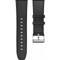 Силиконовый ремешок для часов Kospet для Kospet Optimus Pro/Optimus Hope/Brave Lite, черный, кожаное покрытие, 24 мм