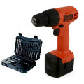 Аккумуляторная дрель-шуруповерт BLACK & DECKER CD121K-RU 12В, 0-550 об/мин, 1 акк., 1.3 Ач, кейс