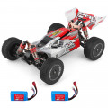 Автомобиль внедорожник Wltoys 144001 4WD 60км/ч +доп.батарея, красный
