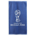 Полотенце махровое FIFA Официальная эмблема чемпионата 50х90 синий и белый