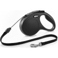 Поводок-рулетка Flexi New Classic трос M 5m 20 кг черный