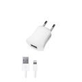 СЗУ USB 1А, дата-кабель с разъемом 8-pin для Apple (MFI), белый, Ultra, Deppa СЗУ USB 1А, дата-кабель с разъемом 8-pin для Apple (MFI), белый, Ultra, Deppa