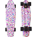 Y-Scoo Fishskateboard Print 22" - скейтборд с сумкой Rhombus