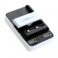 СЗУ Универсальное CЗУ для АКБ, 1A, 2 USB, белый/черный, Prime Line СЗУ Универсальное CЗУ для АКБ, 1A, 2 USB, белый/черный, Prime Line