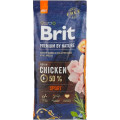 Корм для собак с высокими затратами энергии Brit Premium by Nature Sport, курица, 15 кг