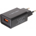 СЗУ адаптер Tech 3 USB (модель NQC1-3A) Qick charge 3.0 черный, Redline