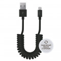 Дата-кабель USB - micro USB, 2-x сторонние коннекторы, витой, 2м, черный, Deppa Дата-кабель USB - micro USB, 2-x сторонние коннекторы, витой, 2м, черный, Deppa