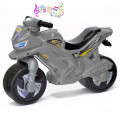 Racer RZ 1- каталка-мотоцикл беговел с музыкой, серый