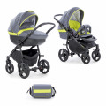 Tutis Zippy To-To - коляска 2 в 1 на черной раме графитсалат Tutis Zippy To-To - коляска 2 в 1 на черной раме графитсалат