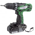 Аккумуляторная дрель HITACHI DS18DFL 18.0В 2x1.5Ач LiION 13мм 0-400/1200об/мин 41Нм кейс