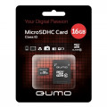Qumo microSDHC class 10 16GB + SD adapter