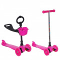 Sun Color Mars Kids 3в1 SKL-06A-100B - детский самокат трехколесный 3 в 1 розовый